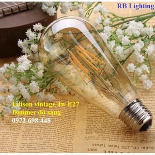 Bóng đèn Edison ST64 4W E27 Vintage Dimmer chỉnh độ sáng