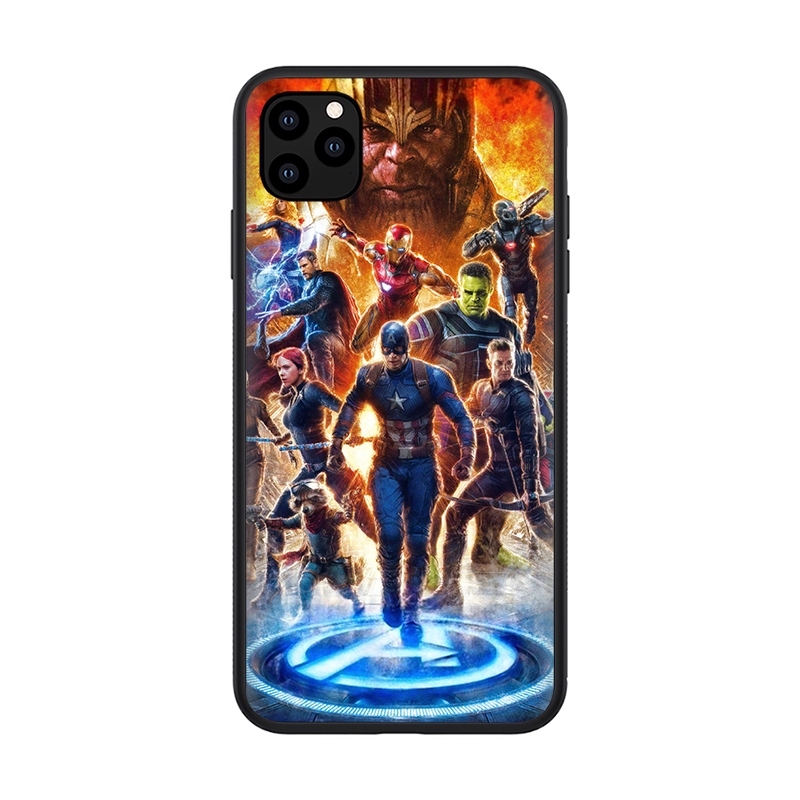 Ốp lưng hình Avengers Endgame Marvel Iron Man cho Apple iPhone 11 Pro XS Max XR X 8 7 6S 6 Plus 5S 5 SE 2020