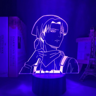 Đèn LED 3d hình nhân vật trong phim Attack on Titan dùng để trang trí