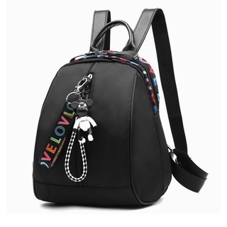 Balo nữ thời trang Classic Polyester BaloHome, tặng kèm móc khóa - 540