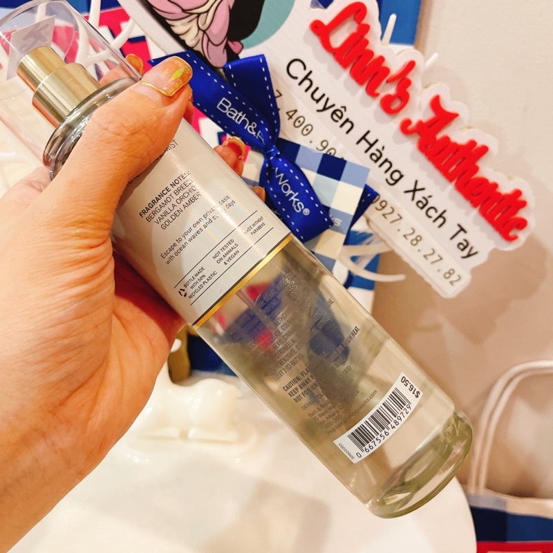 Auth_ Fullsize GOLDEN OCEAN PEARL |MIDNIGHT SWIM | HIBISCUS PARADISE - Xịt Thơm Toàn Thân Body Mist