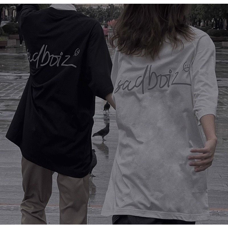 Áo thun tay lỡ unisex Sadboiz