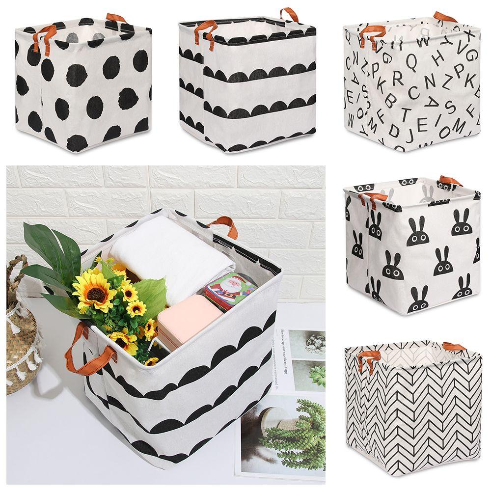 Giỏ Vải Đựng Quần Áo Bẩn / Đồ Chơi Hình Khối Lập Phương Tiện Lợi