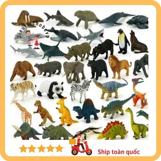 Đồ chơi mô phỏng động vật , vật nuôi , động vật biển bằng  cao su dẻo an toàn cho bé