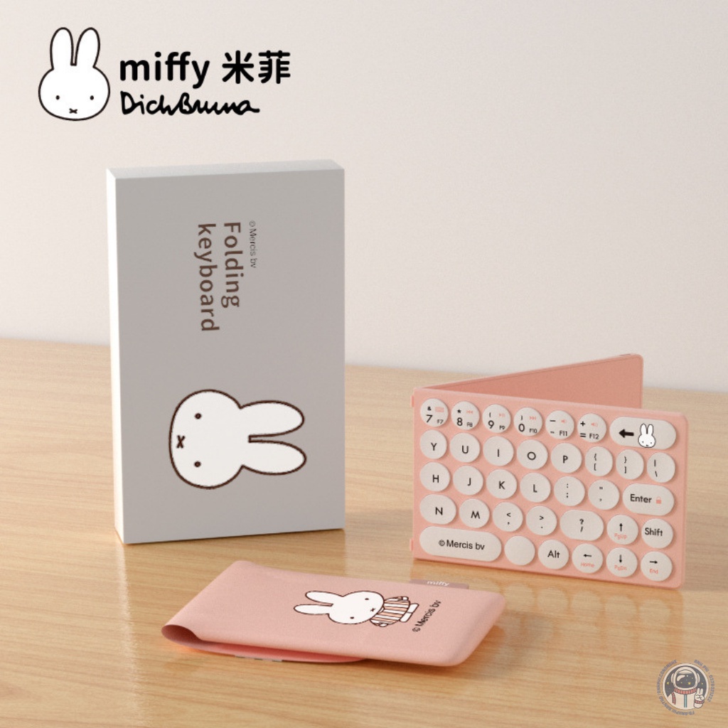 Bàn Phím Gập Gọn Bluetooth mini Thỏ Miffy Dễ Thương