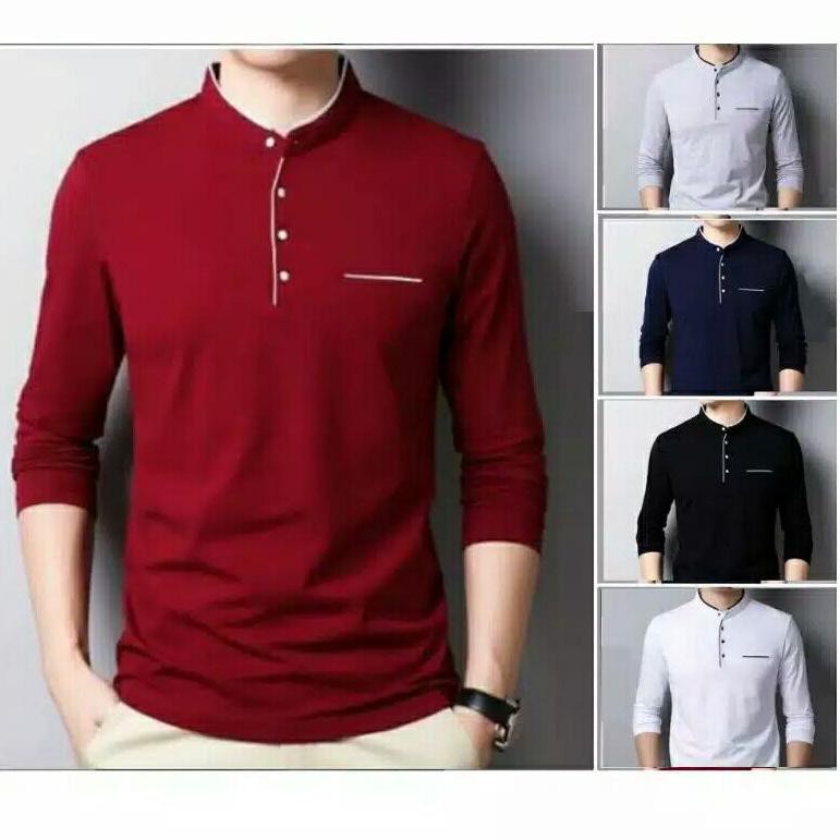 Áo Sơ Mi Nam Dài Tay Cổ Đứng 03 Size S-M-L-Xl-Xxl