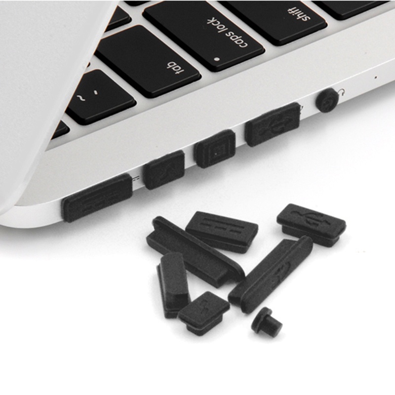 Bộ 12 nút silicone chống bụi cho Macbook Air Pro Retina 11&quot; 13&quot; 15&quot;
