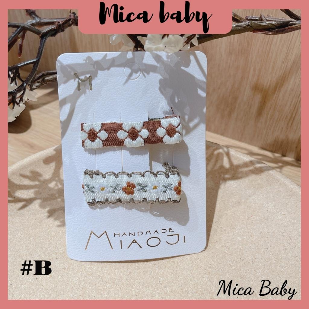 Set hộp kẹp, thun cột tóc hình động vật nhỏ đáng yêu cho bé Mica baby KT17