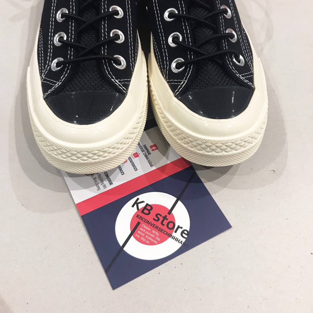 Giày Converse 1970s Space Racer cổ thấp đen