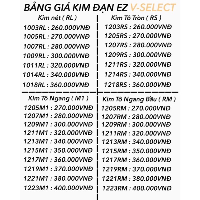 Kim Xăm Ngang Bầu EZ VS  KIM ĐƯỢC NHẬP KHẨU CHÍNH HÃNG EZ