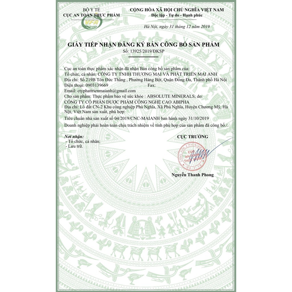 Absolute Minerals - Bổ sung vitamin nhóm B-COMPLEX  -  Vietnam's Supplements Chi Nhánh HCM