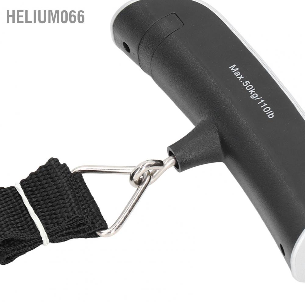 Cân hành lý va li cầm tay dạng đai treo có màn hình LCD kỹ thuật số đèn nền 50kg nhỏ gọn Helium066