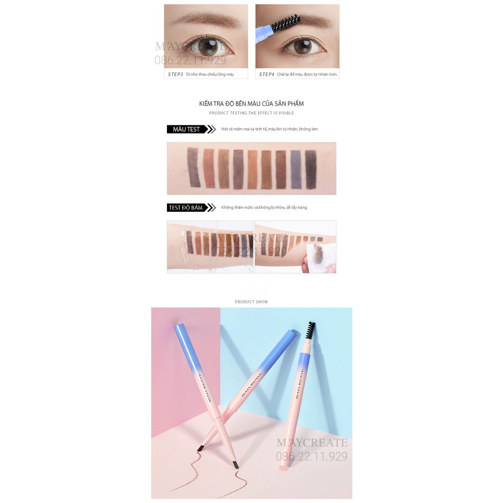 Chì Kẻ Mày Hai Đầu Maycreate Hàng Nội Địa Trung. | BigBuy360 - bigbuy360.vn