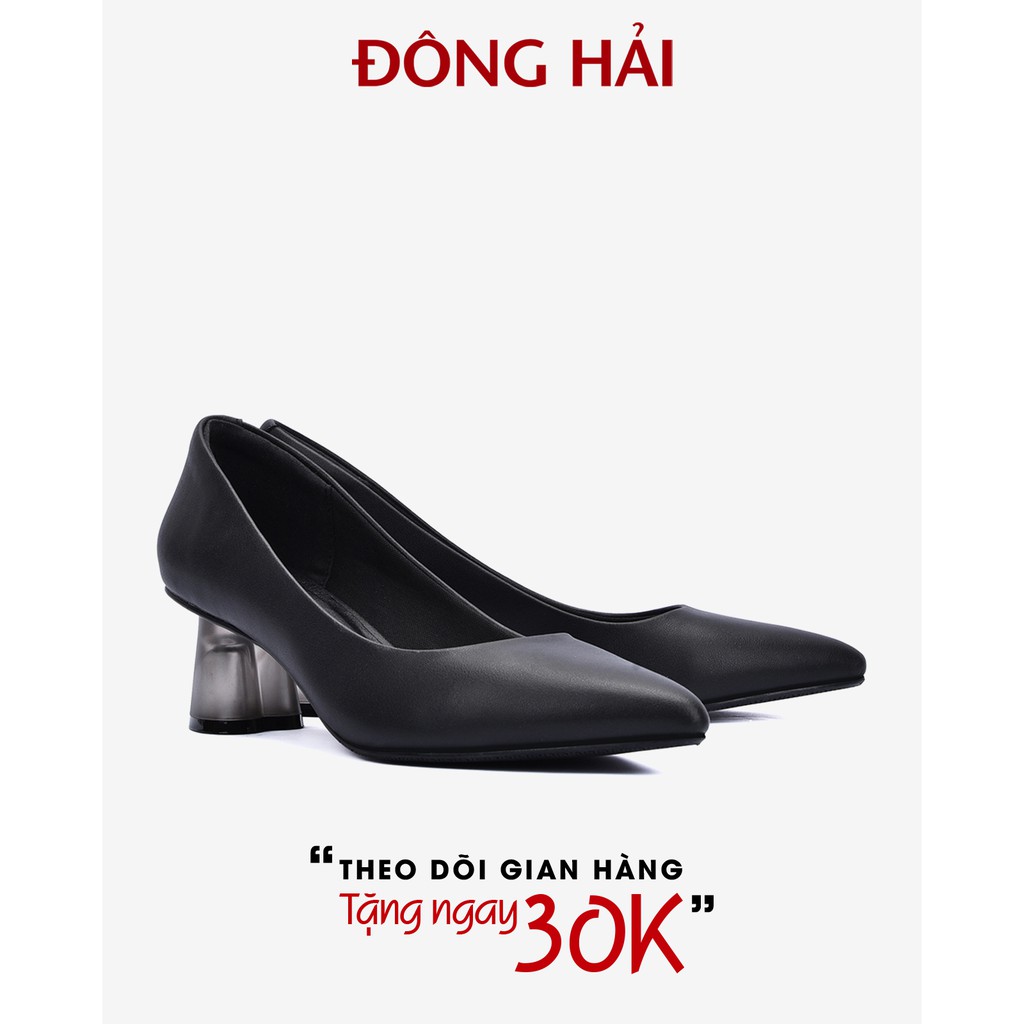 &quot;TẶNG NGAY 30K khi theo dõi gian hàng &quot;Giày cao gót Đông Hải chất liệu microfiber êm ái gót trong 7cm cách điệu - G81G3