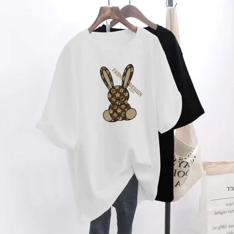 Áo gấu Rabbit nam nữ Unisex, Form rộng tay lỡ, chất cotton su, không nhăn, in hình 5D