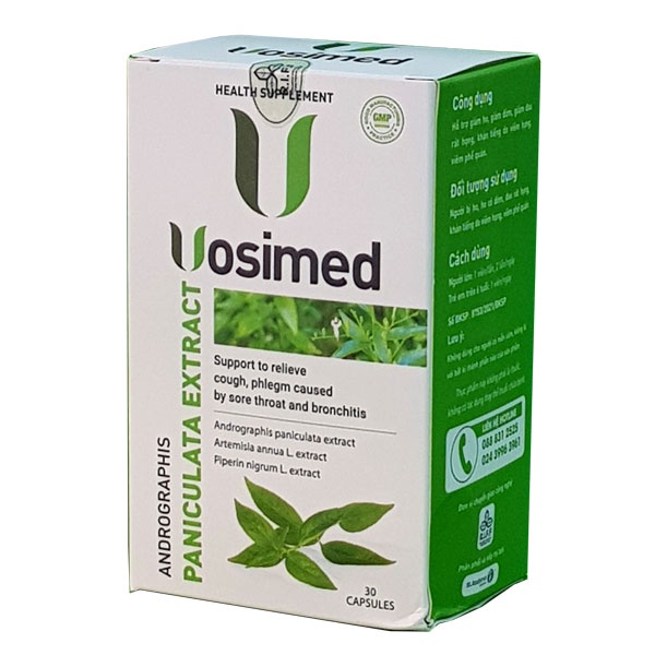 Vosimed - Hỗ trợ giảm ho, giảm đờm và giảm đau rát họng