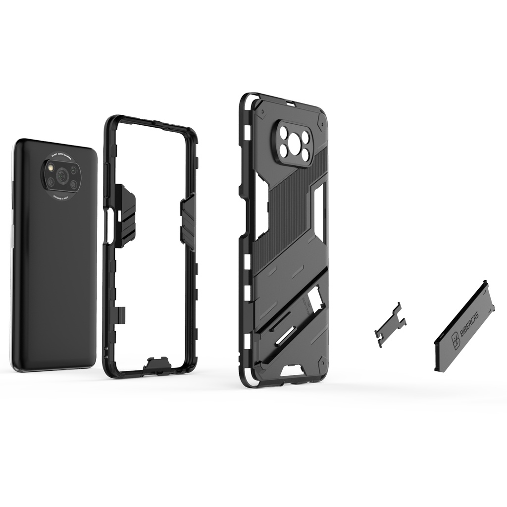 Ốp điện thoại chống sốc có thanh đỡ thích hợp cho Xiaomi Poco X3 Pro
