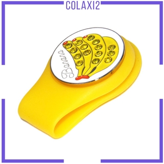 Magnetic Golf Hat Clip Golf Ball Marker with Detachable Pattern Plate Blue