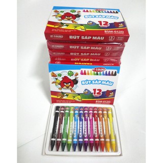 Bút sáp 12 Màu Vi-Colors (Angry Bird)
