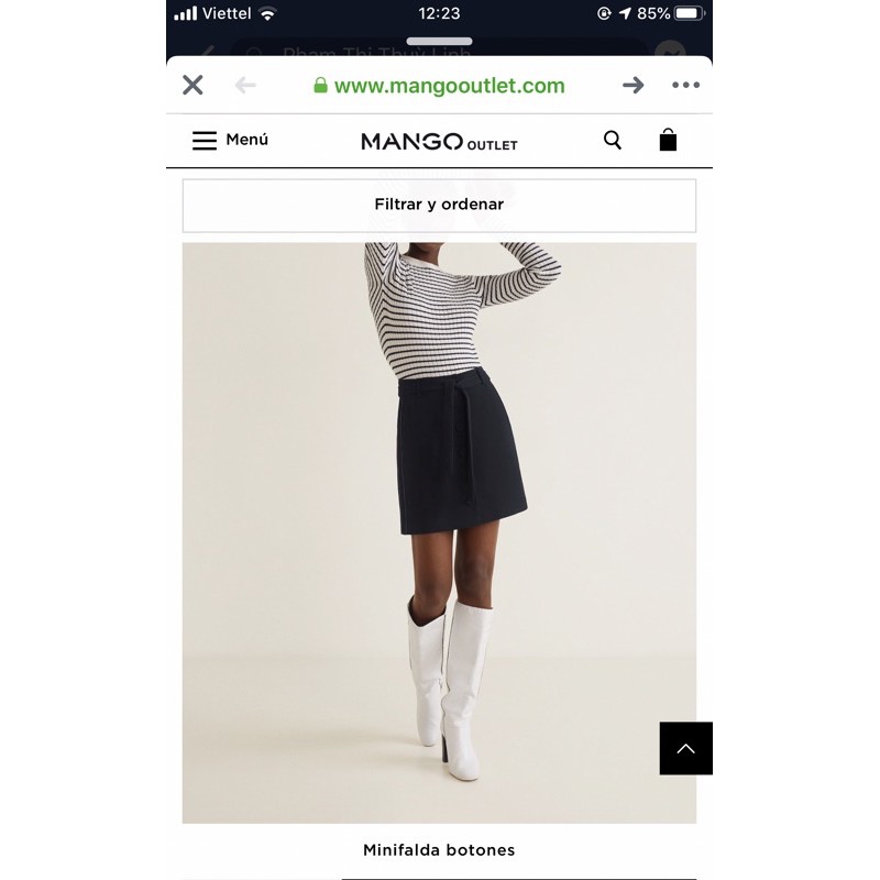 Chân váy Mango auth