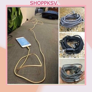 Cáp sạc Iphone, SS, Mi,0pp0 dài 1m, 2m,3m bọc dù chống đứt cao cấp.