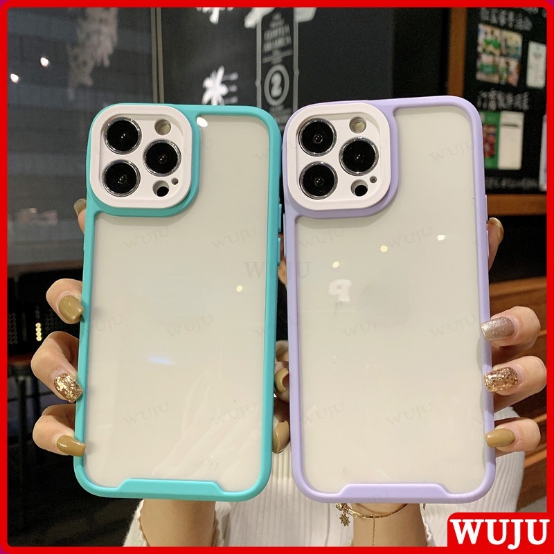 WUJU ốp lưng Trong Suốt Chống Sốc Tương thích iPhone 11 12 13 14 Pro Max XS XR X 7 8 Plus