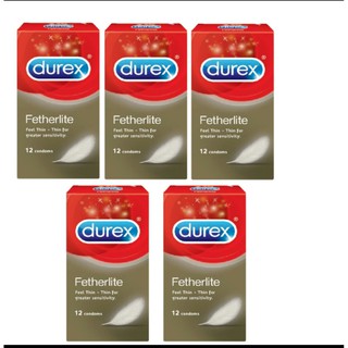 Combo 5 hộp Bao cao su Durex Fetherlite - 60 cái