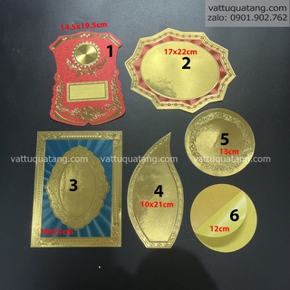 Combo 5 cái Decal nhủ dùng cho các loại kỷ niệm chương gỗ