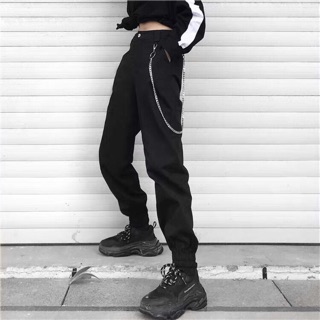Quần jogger kèm dây xích ( ảnh thật phía sau )