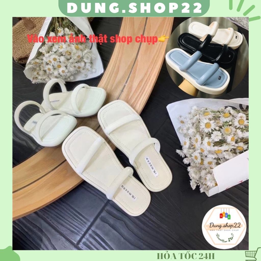 Dép xuồng nữ 2 quai ngang -Dép xỏ ngón nữ cao 3 phân- Ảnh thật video thật (dung.shop22)