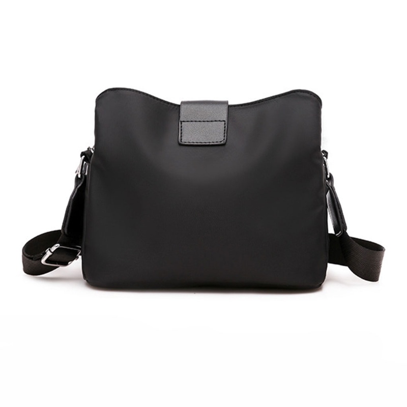 Túi Đeo Chéo Bằng Vải Oxford Chống Nước Sức Chứa Lớn Màu Trơn Có Dây Điều Chỉnh Dành Cho Nữ