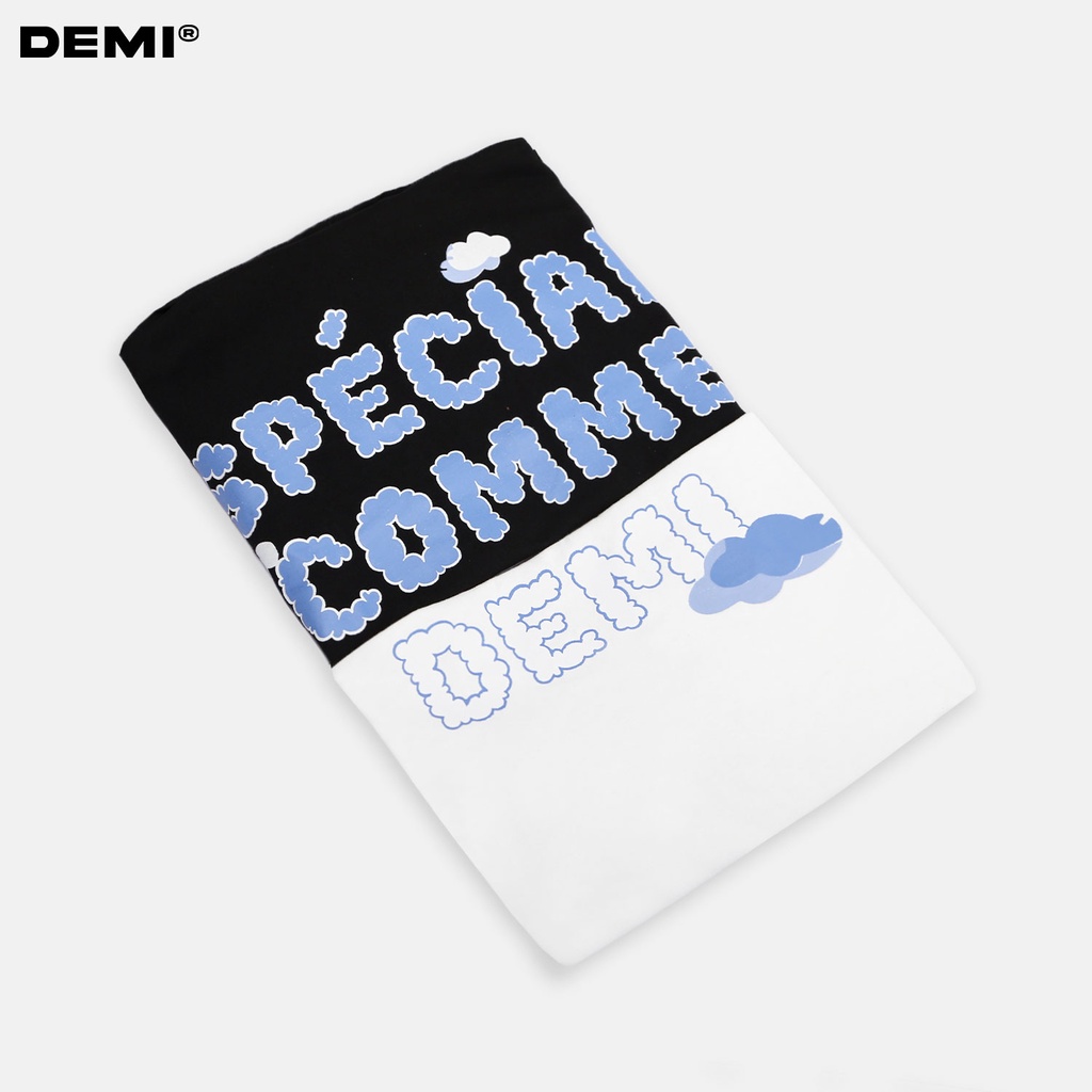 Áo phông nữ form rộng tay lỡ giá rẻ, chính hãng vải cotton thoáng mát local brand DEMI | DE1-T9