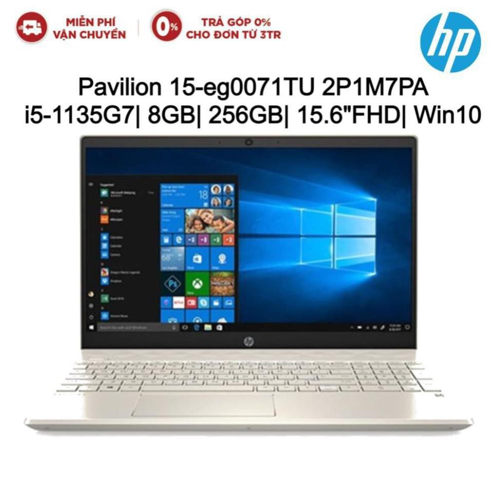 Laptop HP Pavilion 15-eg0071TU 2P1M7PA i5-1135G7| 8GB| 256GB| OB| 15.6"FHD| Win10+Office