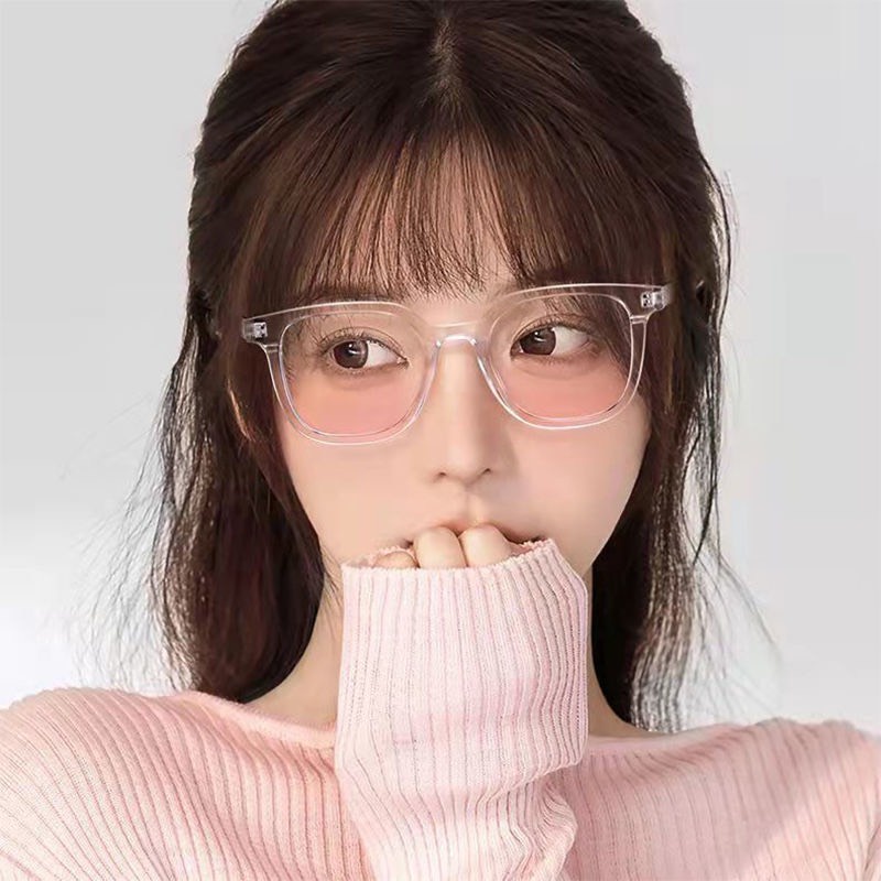 Kính mắt Nam Nữ 2 Chấm Dọc Thời Trang Màu Pink Siêu Hot