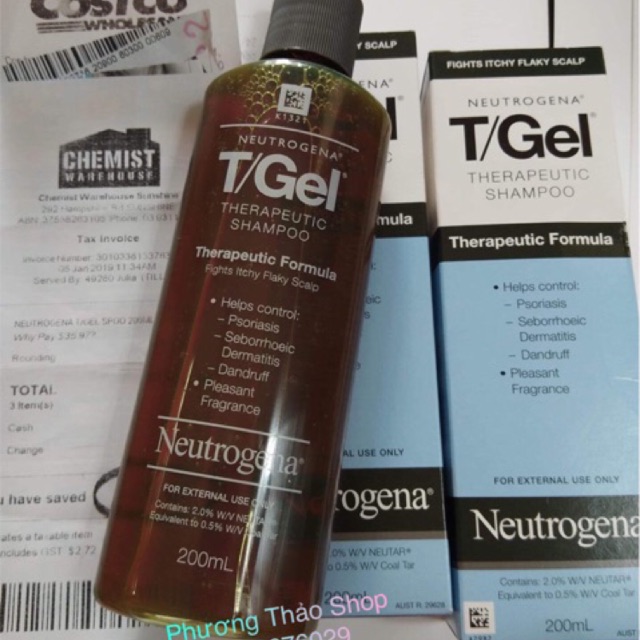 Dầu gội Tgel Neutrogena sạch gàu vảy nến hiệu quả