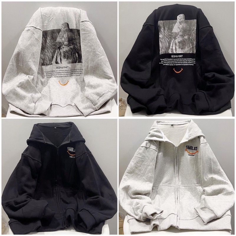 [Mã 11FASHIONSALE1 giảm 10K đơn 50K] [SIEU SALE] Khoác nỉ bò sữa mặt cười smile -mẫu hót 2021 (kèm ảnh chụp thật)