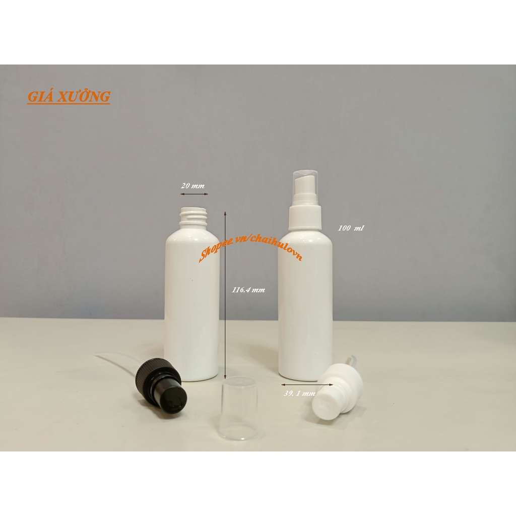 Bình Xịt 100ml, Chai Chiết Mỹ Phẩm Vòi Xịt Phun Sương