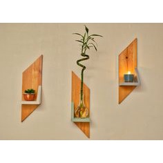 [FreeShip] Kệ gỗ treo tường để cây cảnh| Kệ handmade decor trang trí HPKTT 09 HP Decor[{Nội dung 1}