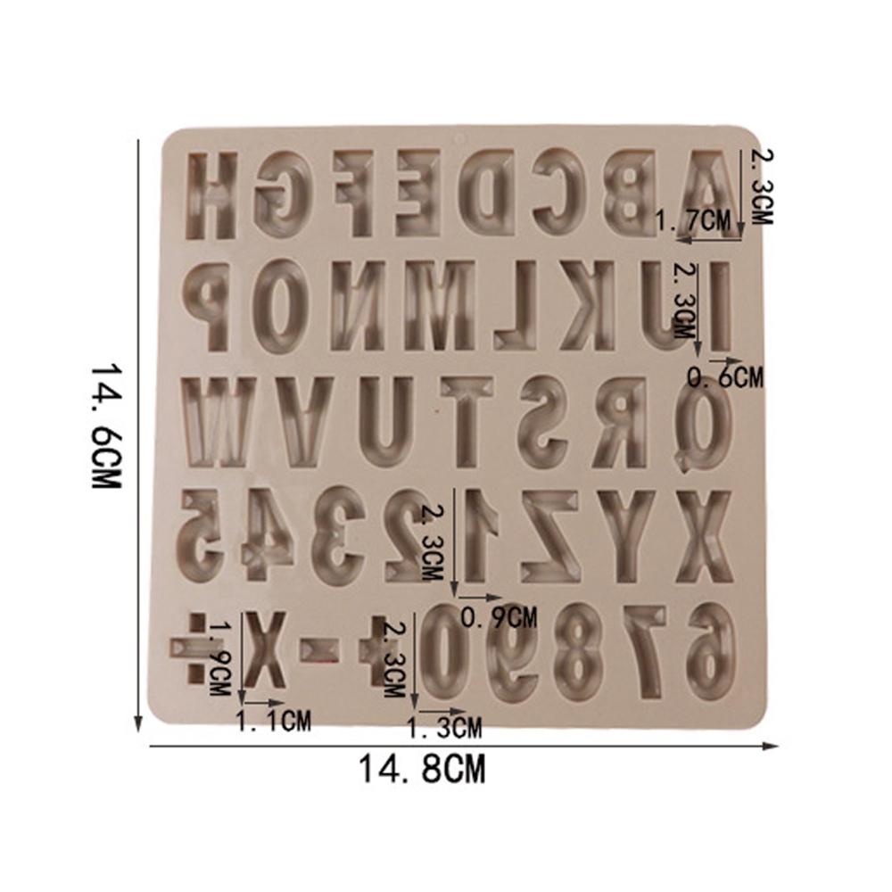 1 / 2 Khuôn Làm Bánh Kẹo Hình Chữ Cái