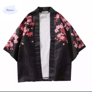 Haori NHật Bản, áo khoác cá chép hoa anh đào