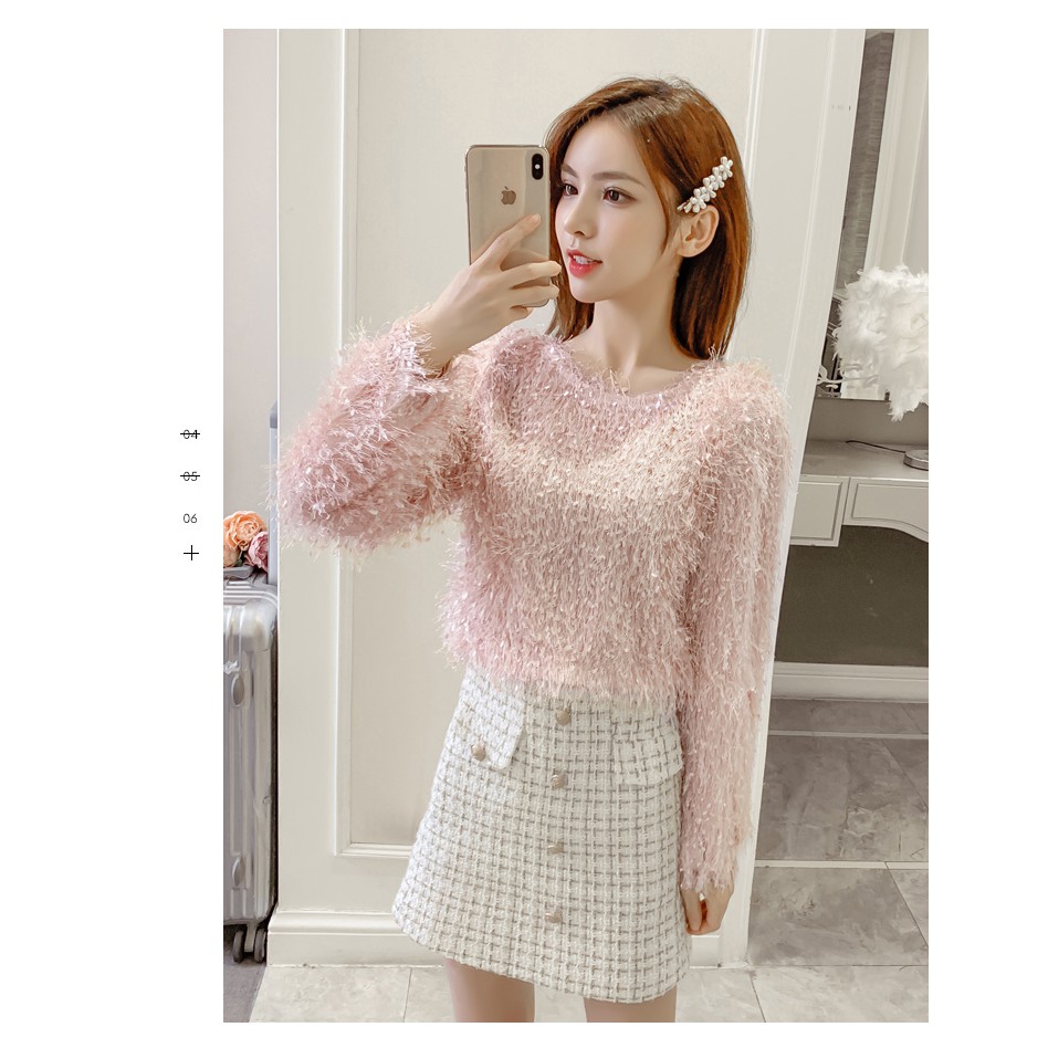 [SÀNH ĐIỆU_TRỢ SHIP] Áo lông tua rua tay dài cao cấp cho mùa hè, mềm mại, không nóng, mát mịn C079