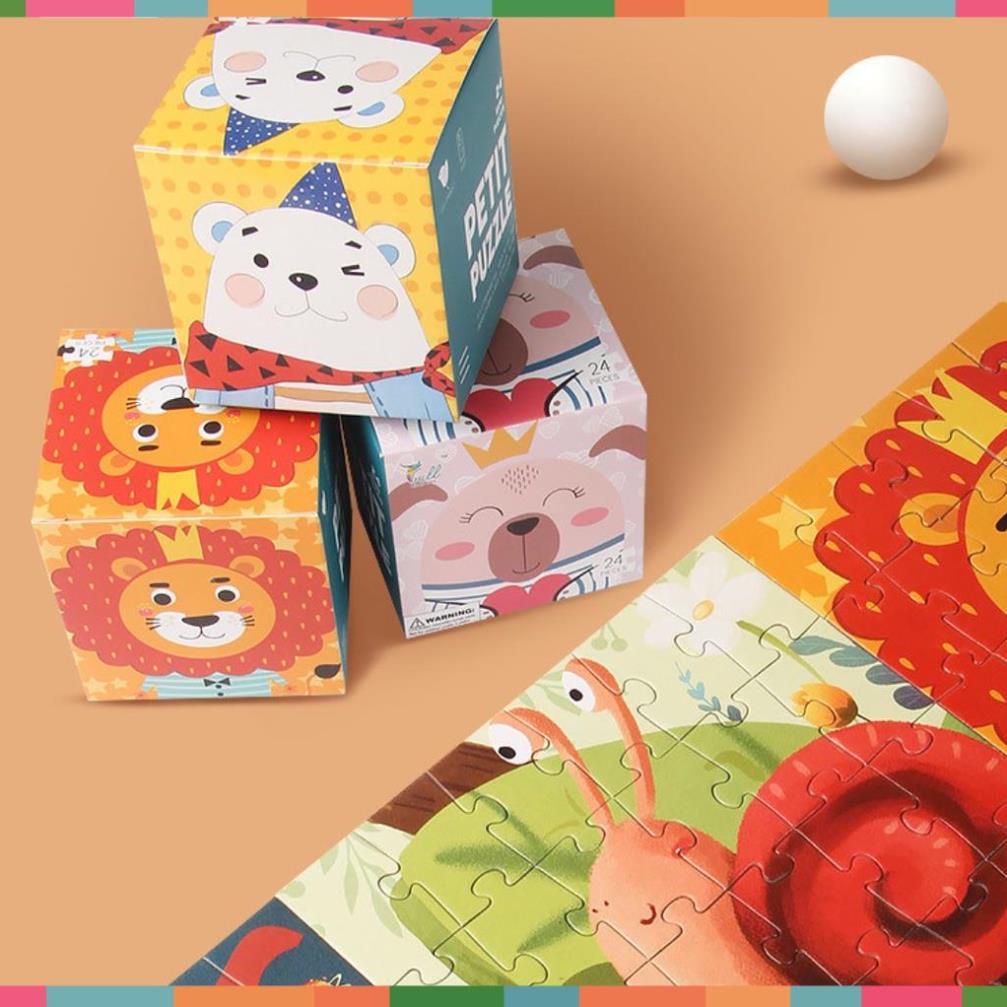 Tranh ghép 24 mảnh 26 Chủ đề cho bé luyện tập trung sáng tạo và kiên nhẫn