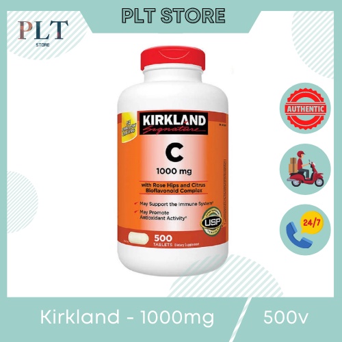 Viên uống bổ sung Vitamin C Kirkland 1000mg - 500 viên