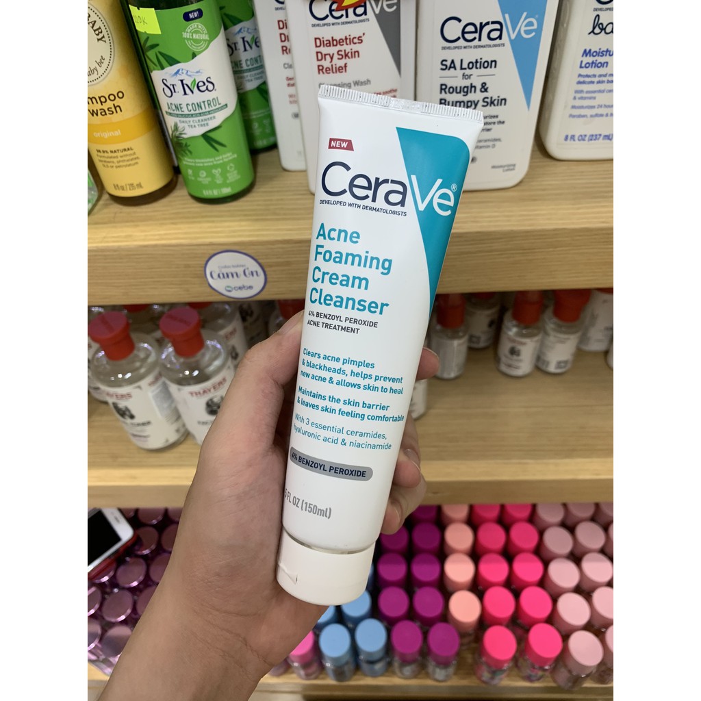 [Mã COS1904 giảm 8% đơn 300K] Sữa rửa mặt CeraVe Acne Foaming Cream Cleanser (150mL) | BigBuy360 - bigbuy360.vn