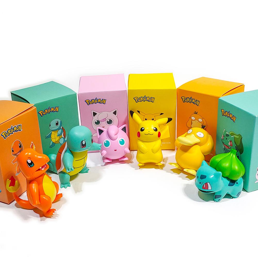 Set 6 Mô Hình Đồ Chơi Nhân Vật Hoạt Hình Pokemon