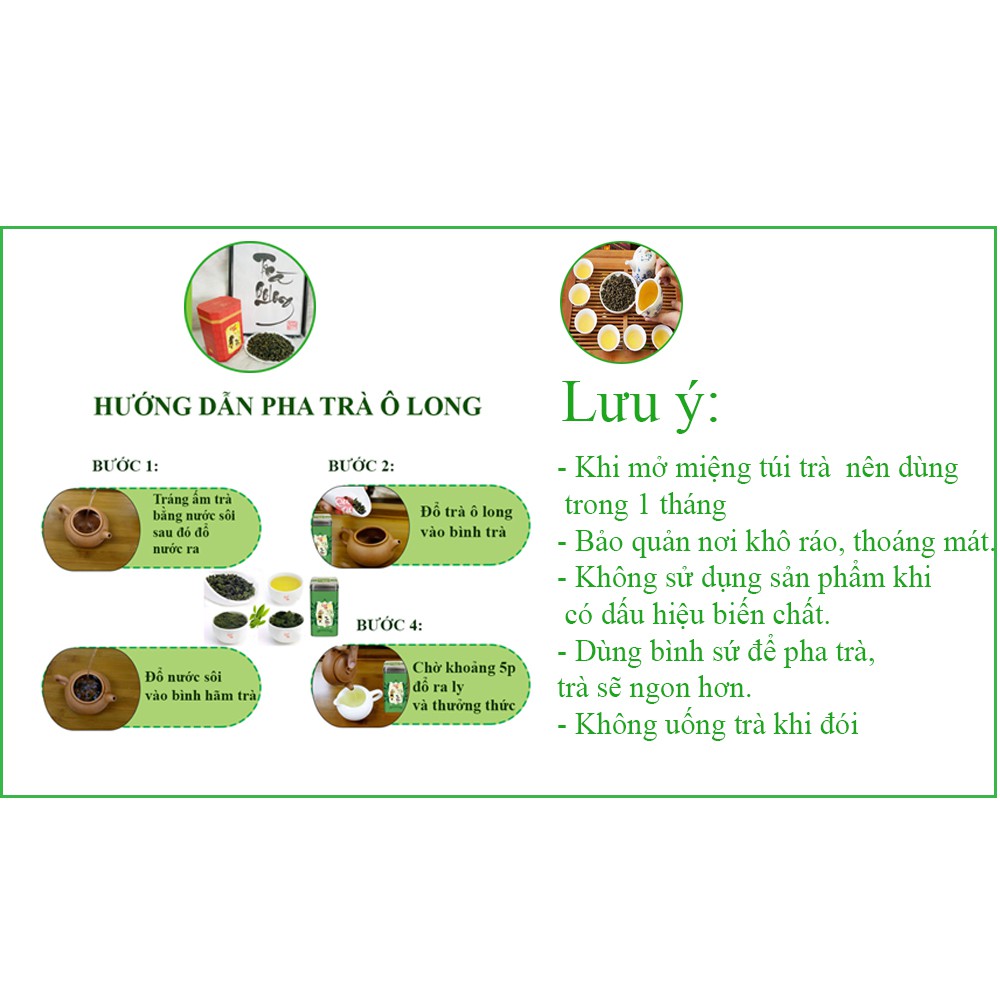 (Tặng gói cà phê) Trà ô long Quê Ta nguyên chất, uống trà olong giúp giảm cân hiệu quả -4 gói x 100g | BigBuy360 - bigbuy360.vn