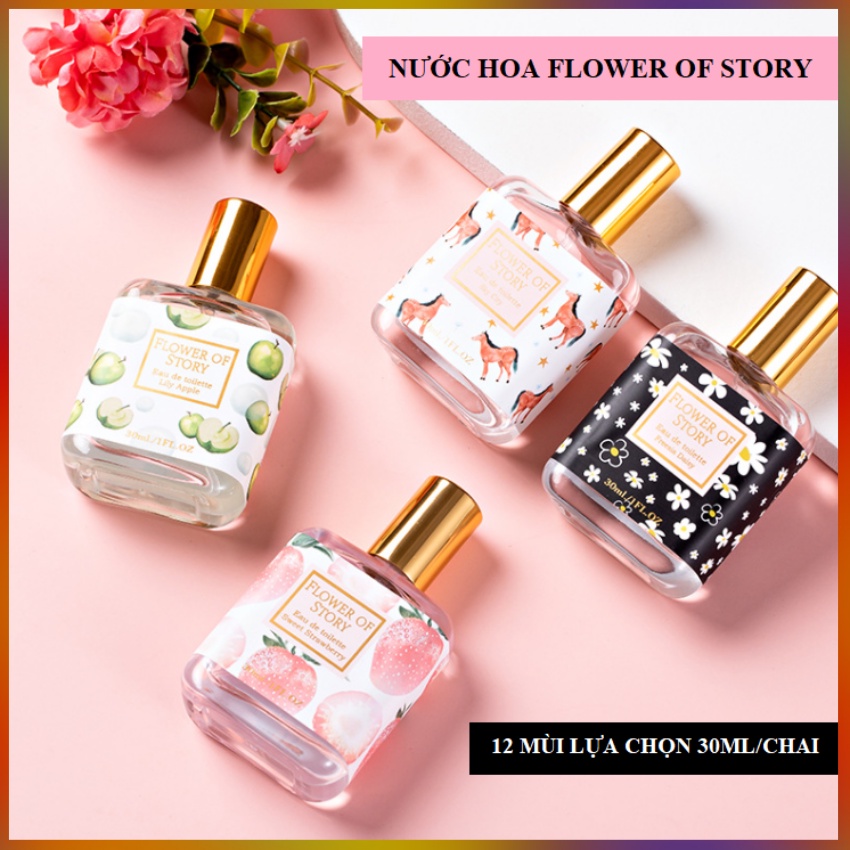 Nước Hoa Xịt Thơm Toàn Thân FLOWER OF STORY 30ML/CHAI (12 Mùi Lựa Chọn)