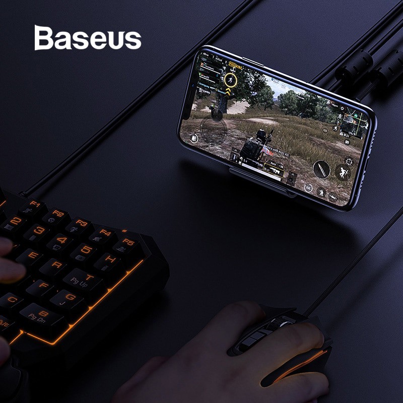 Adapter hỗ trợ sử dụng chuột và bàn phím khi chơi game và làm việc cho IOS và ANDROID - Baseus GA01