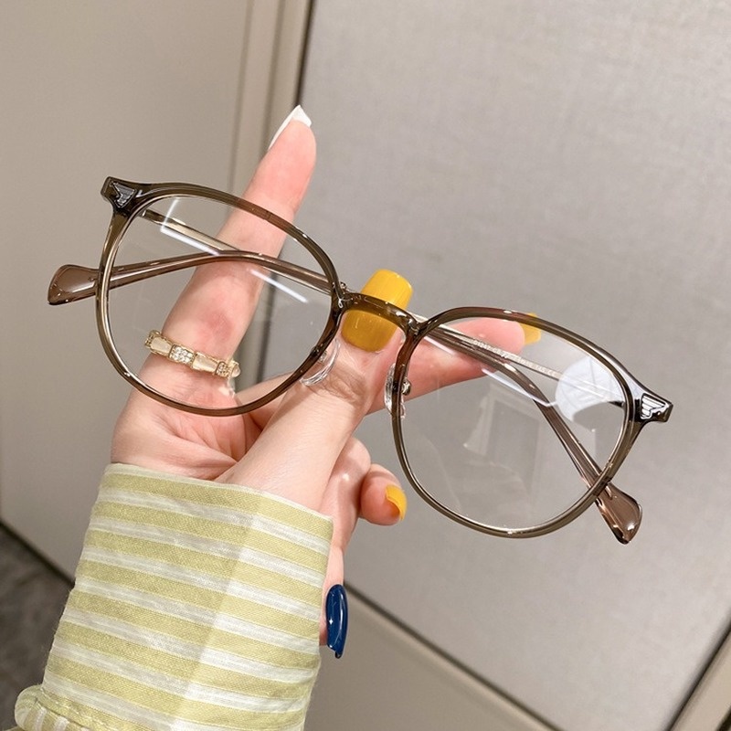 Mắt Kính Gọng Tròn Chống Ánh Sáng Xanh Thời Trang Hàn Quốc Cổ Điển