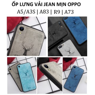 Ốp Lưng Oppo A3S | A83 | F1 | F1 Plus | F5 | F9 - Vải Jean mịn